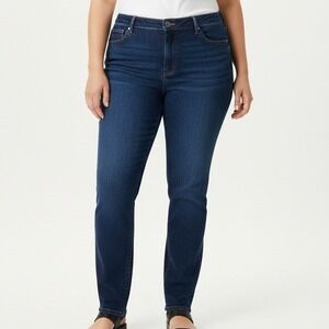 Levis Womens 311 Shaping Skinny Jeans Dark Wash Stretch Denim Size 24W